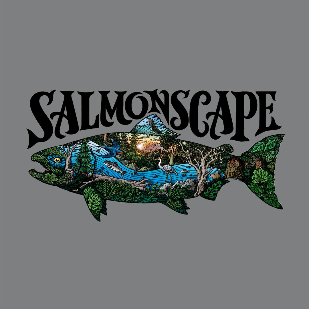 Fat Nancy's Tackle Shop Salmonscape T-Shirt