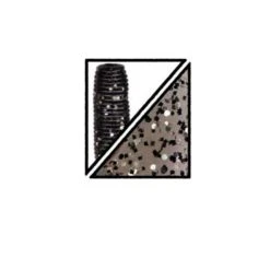 Gary Yamamoto 5" Smoke W/Blk & Silver Flake Yamasenko Plastic Bait