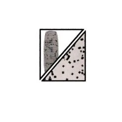 Plastic Bait Gary Yamamoto 5" Clear W/ Lg Blk Flake Yamasenko