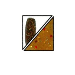 Plastic Bait Gary Yamamoto 5" Rootbeer W/Red & Gold Flake Yamasenko