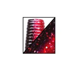 Gary Yamamoto 5" Black/Red W/Silver Flake Yamasenko Plastic Bait