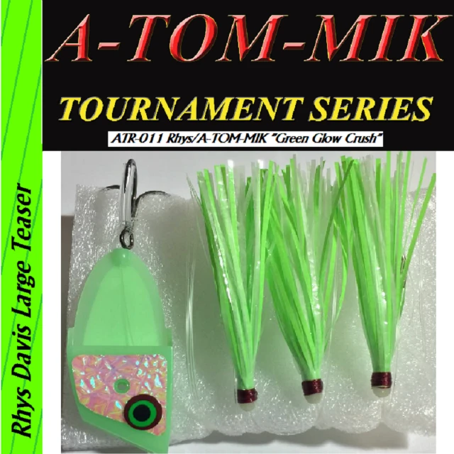 A-TOM-MIK ATR-011 Rhys/A-TOM-MIK “Green Glow Crush” Meat Rig Lures