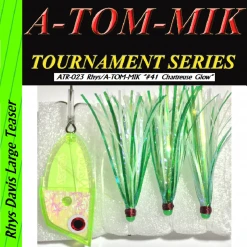 Lures A-TOM-MIK ATR-023 Rhys/A-TOM-MIK Chartreuse Glow Meat Rig