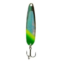 Lures Michigan Stinger Spoon Green Skirt UV