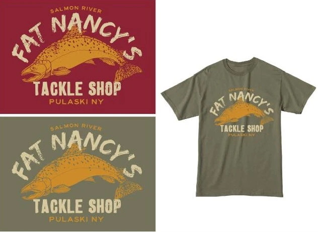 Fat Nancy's Tackle Shop Salmon River Fat Nancy's T-Shirt
