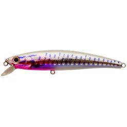 Lures Challenger Jr. Minnow 3 1/2" CHROME PURPLE SPLASH/PINK BELLY