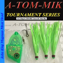 Lures A-TOM-MIK 017-King/A-TOM-MIK “UV Green” Meat Rig