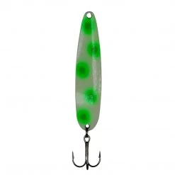 Lures Michigan Stinger Spoon Green Dot Glow