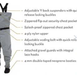 Wading Products Frogg Toggs Canyon II™ Stockingfoot Breathable Chest Wader