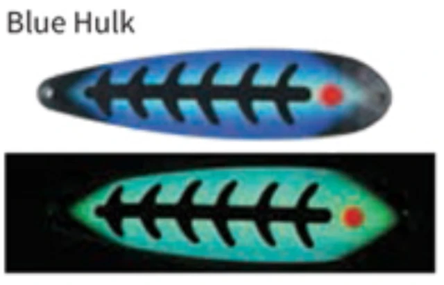 Moonshine Lures Trolling Spoon Blue Hulk