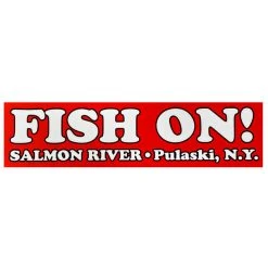 Fat Nancy's Tackle Shop Fish On Red Decal