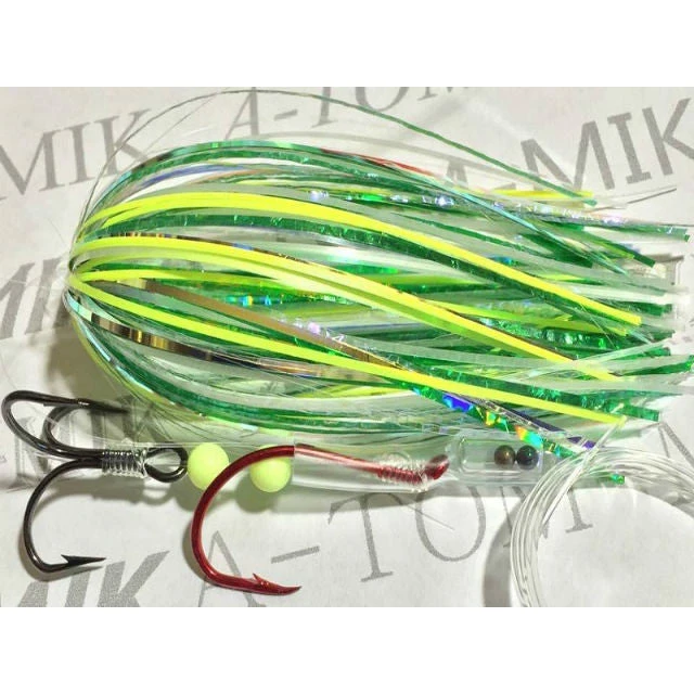 A-TOM-MIK Tournament Series Trolling Flies T107XUV-LBB Green Hammer Glow UV (2016) Lures