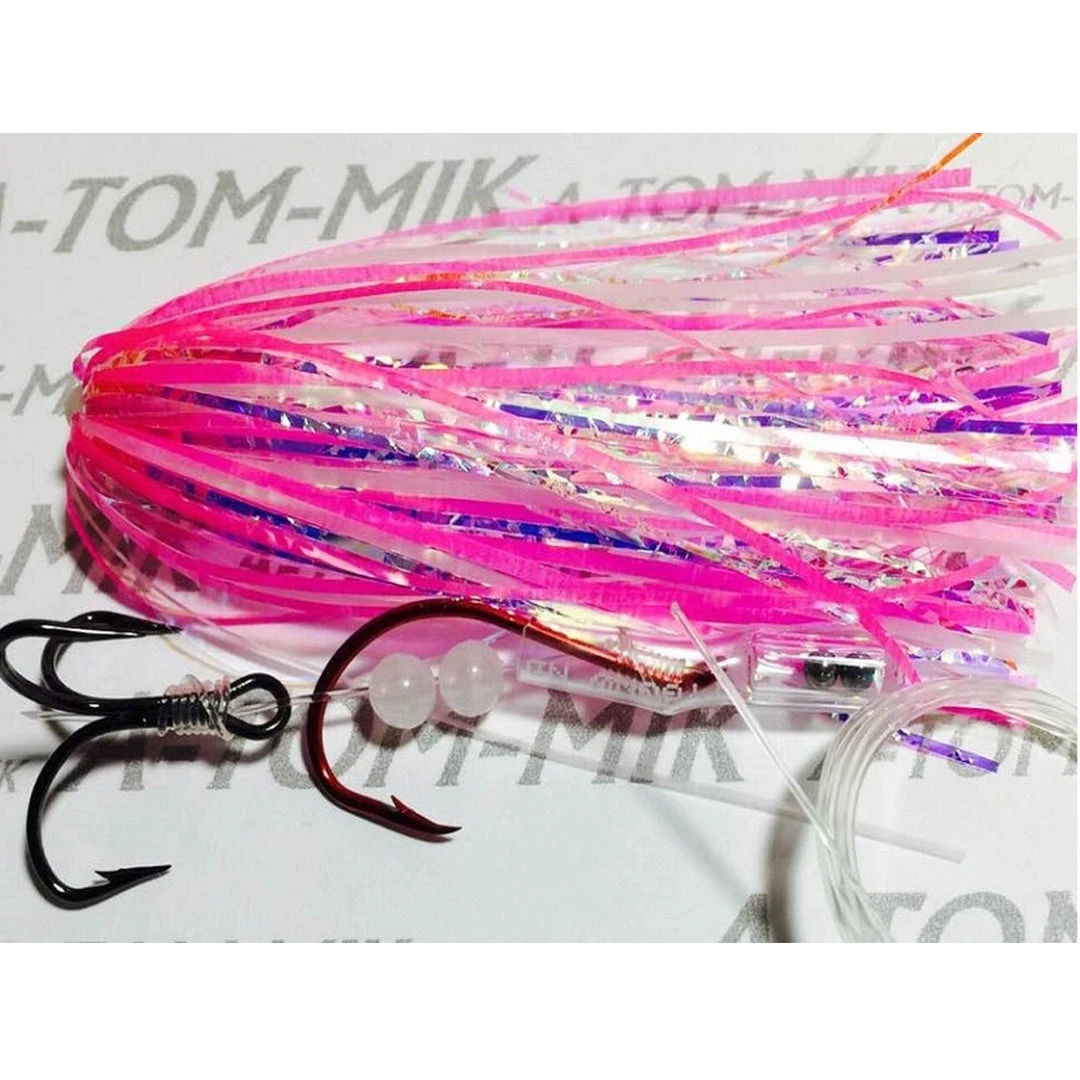 Lures A-TOM-MIK Tournament Series Trolling Flies T184 UV Pink Glow