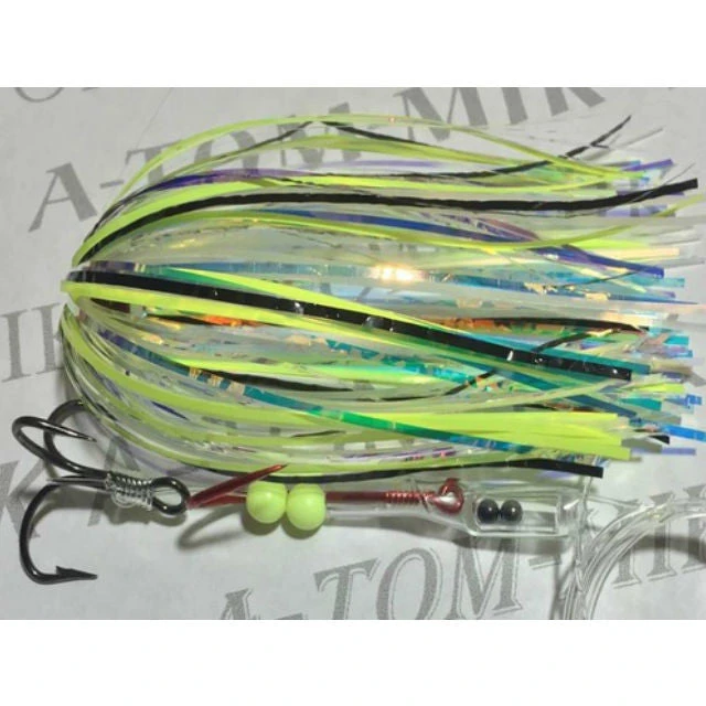 Lures A-TOM-MIK Tournament Series Trolling Flies T415A UV Golden Frog (glow) (2017)