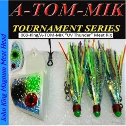 A-TOM-MIK King-069/UV Thunder Meat Rig Lures