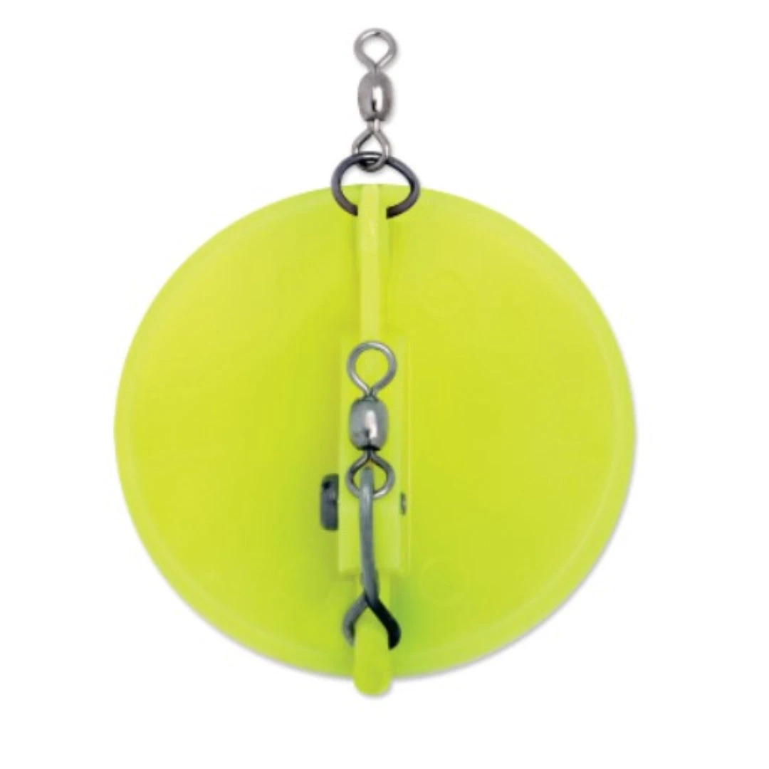 Luhr Jensen Dipsy Diver Chartreuse/White Bottom Trolling Gear