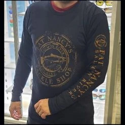 Fat Nancy's Tackle Shop Fat Nancy's Coffee Ring Salmon Long-Sleeved Shirt Apparel