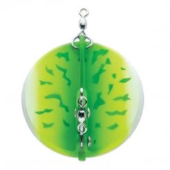 Luhr Jensen Dipsy Diver Green Fire UV/Chrome Bottom Trolling Gear